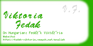 viktoria fedak business card